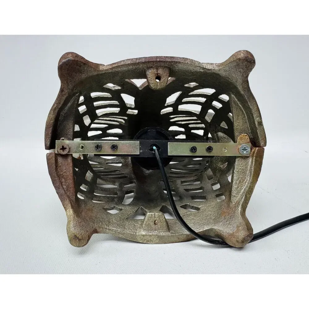 Vintage Cast Iron Butterfly Table Lamp Openwork Accent Light Shadow Casting